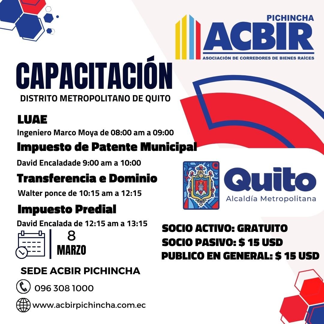 Capacitación Distrito Metropolitano de Quito